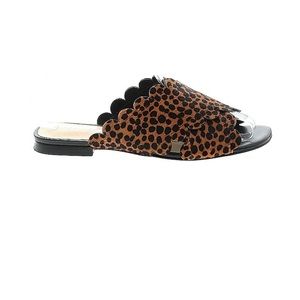 Isa Tapia Calf Hair Animal Print Sandals Size 6 (EU 36.5)